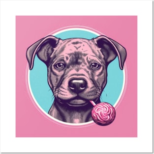 Staffy Lollipop Posters and Art